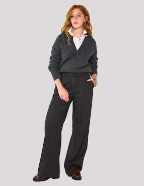 Suéter Maison 123 cuello v para mujer