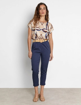 Pantalón capri Trucco relajado para mujer