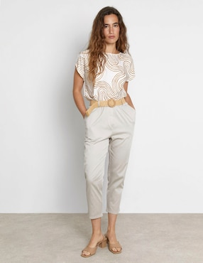Pantalón capri Trucco relajado para mujer