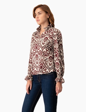 Blusa Ivonne manga larga para mujer