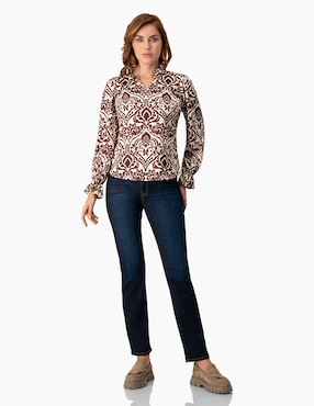 Blusa Ivonne manga larga para mujer
