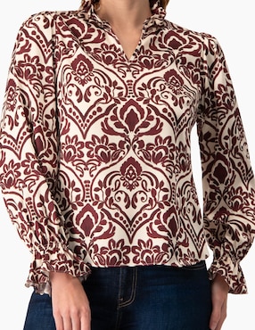 Blusa Ivonne manga larga para mujer