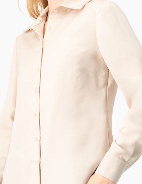 Blusa camisera Ivonne manga larga para mujer