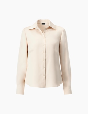 Blusa camisera Ivonne manga larga para mujer