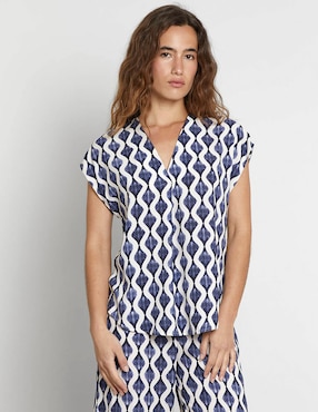 Blusa Trucco manga corta para mujer