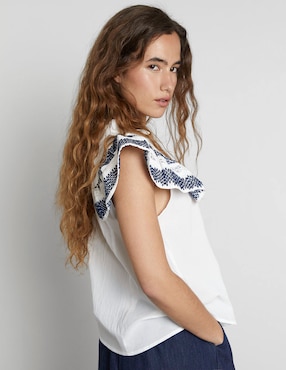 Blusa Trucco manga corta para mujer