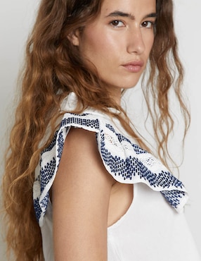 Blusa Trucco manga corta para mujer