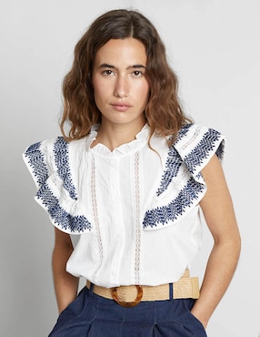 Blusa Trucco manga corta para mujer