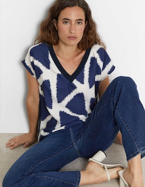 Blusa Trucco manga corta para mujer