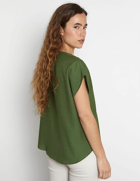 Blusa Trucco manga corta para mujer