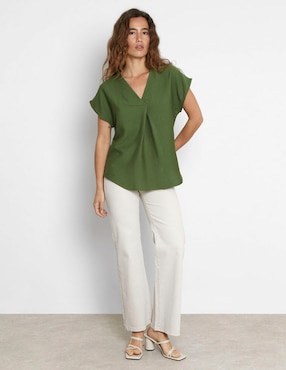 Blusa Trucco manga corta para mujer