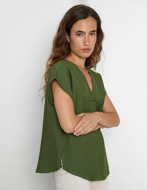 Blusa Trucco manga corta para mujer
