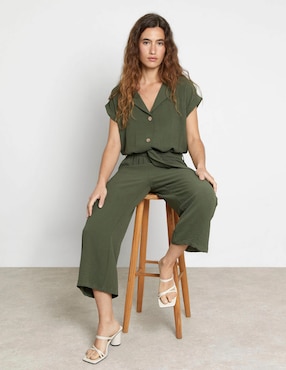 Jumpsuit Trucco de poliéster caual para mujer