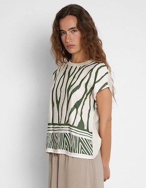 Blusa Trucco manga corta para mujer