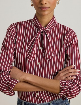 Blusa Lauren Ralph Lauren manga larga para mujer