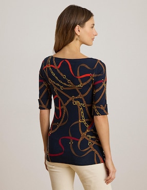 Blusa Lauren Ralph Lauren manga al codo para mujer