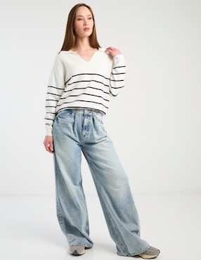 Jeans relaxed wide leg Guess para mujer