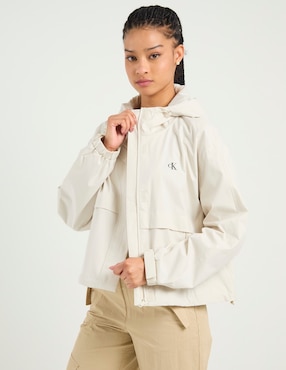 Chamarra rompevientos Calvin Klein impermeable para mujer