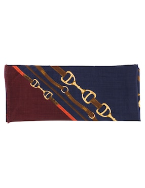 Pashmina Lauren Ralph Lauren con estampado logo de seda para mujer