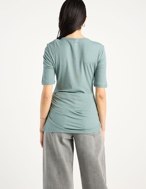 Playera manga corta Calvin Klein cuello redondo para mujer