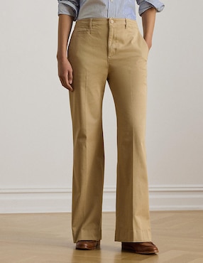 Pantalón chino Lauren Petite acampanado para mujer