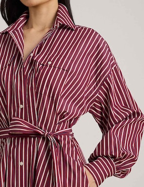 Vestido midi casual Lauren Petite para mujer