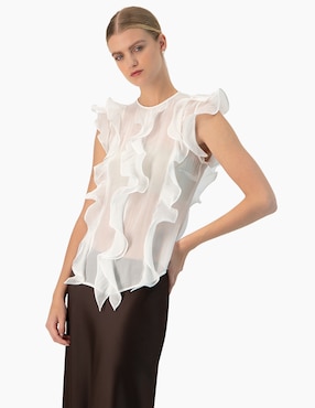 Blusa Ivonne sin manga para mujer