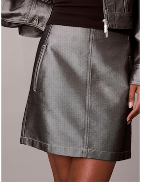 Falda mini Calvin Klein Jeans a la cintura