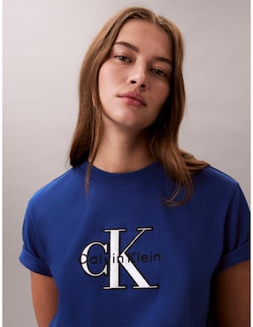 Playera manga corta Calvin Klein Jeans cuello redondo para mujer