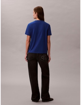Playera manga corta Calvin Klein Jeans cuello redondo para mujer