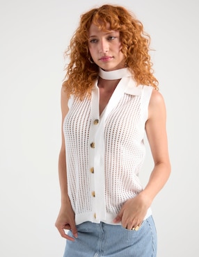 Suéter Ann Taylor cuello polo para mujer