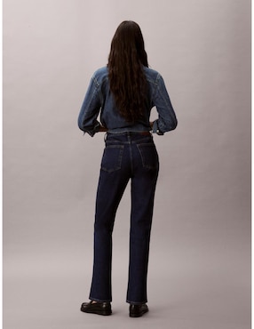 Jeans slim media cintura Calvin Klein 47F749G-GWI para mujer