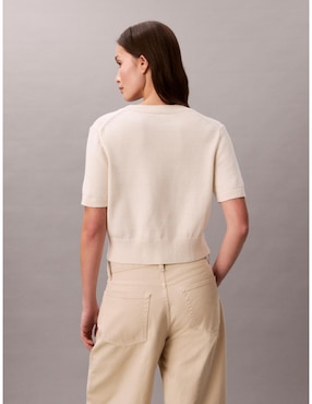 Suéter Calvin Klein cuello redondo para mujer