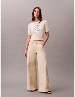 Suéter Calvin Klein cuello redondo para mujer