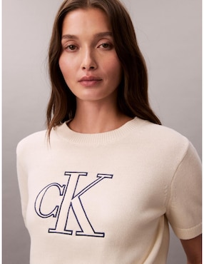 Suéter Calvin Klein cuello redondo para mujer