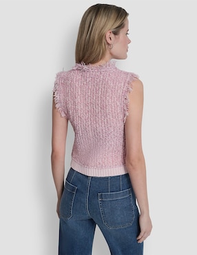 Top DKNY Jeans cuello redondo tirante ancho