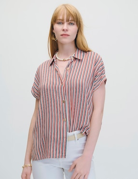 Blusa Julio Marsella manga corta para mujer