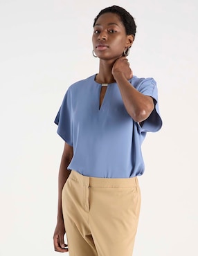 Blusa Calvin Klein manga corta para mujer