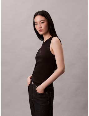 Top Calvin Klein cuello redondo tirante ancho