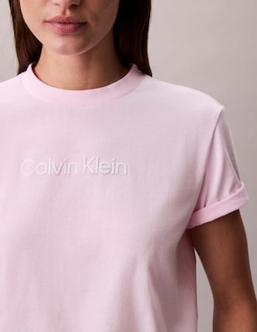 Playera manga corta Calvin Klein cuello redondo para mujer