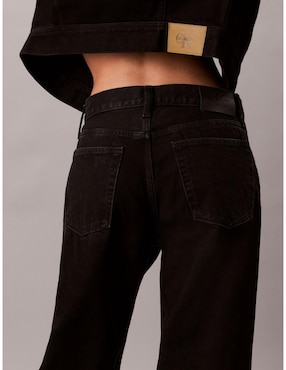Jeans baggy Calvin Klein corte cintura para mujer