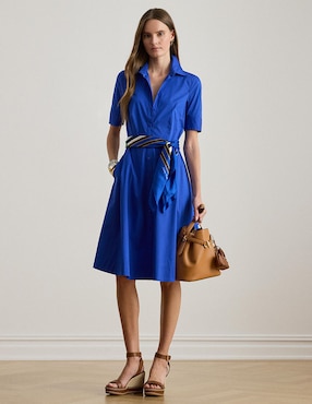Vestido a la rodilla casual Lauren Ralph Lauren para mujer