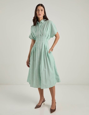 Vestido midi casual Lauren Ralph Lauren para mujer