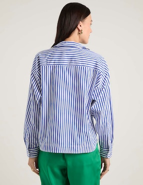 Blusa camisera Lauren Ralph Lauren manga larga para mujer