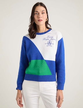 Suéter Lauren Ralph Lauren cuello redondo para mujer