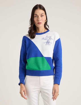 Suéter Lauren Ralph Lauren cuello redondo para mujer