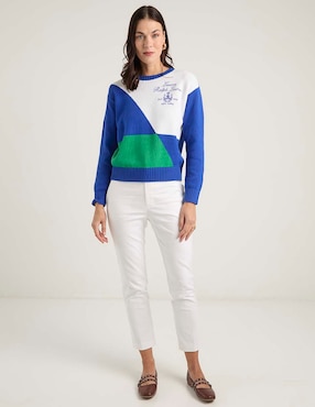 Suéter Lauren Ralph Lauren cuello redondo para mujer