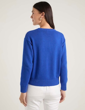 Suéter Lauren Ralph Lauren cuello redondo para mujer