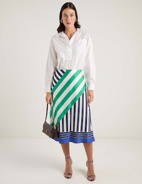 Falda midi Lauren Ralph Lauren a la cintura