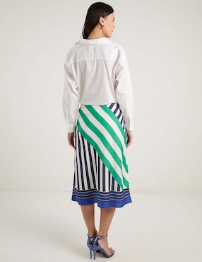 Falda midi Lauren Ralph Lauren a la cintura
